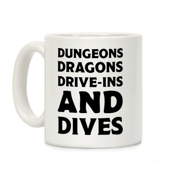 Dungeons Dragons Drive-ins And Dives Coffee Mug Dungeons Dragons Drive-ins And Dives Coffee Mug