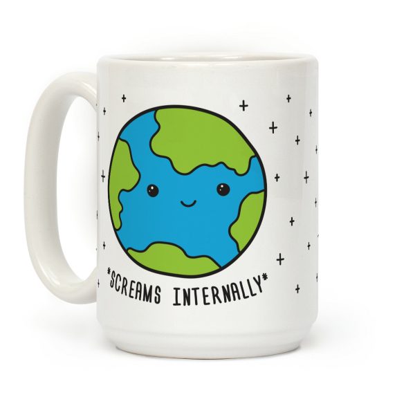 Earth Screams Internally Coffee Mug Earth Screams Internally Coffee Mug