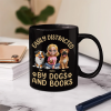 Easily Distracted By Dogs & Books - Personalized Mug Easily Distracted By Dogs & Books - Personalized Mug