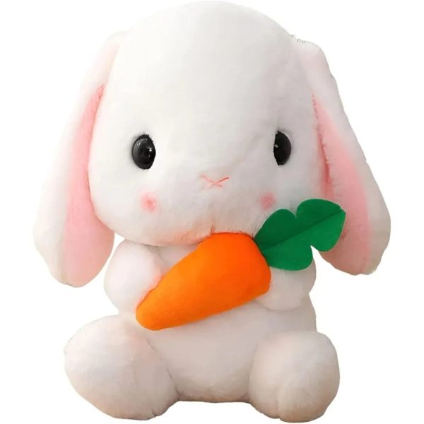 Easter White Rabbit Plush Toy with Carrot Easter White Rabbit Plush Toy with Carrot