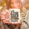 Easy Tiger Personalized Mug, Vintage Wild Animal Retro Grunge Gift With Custom Name Easy Tiger Personalized Mug, Vintage Wild Animal Retro Grunge Gift With Custom Name