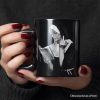 Eccentric Gothic Smoking Nun Personalized Mug, Unique Halloween Gift with Custom Name Eccentric Gothic Smoking Nun Personalized Mug, Unique Halloween Gift with Custom Name