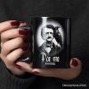 Edgar Allan Poe Spooky Portrait Personalized Mug Horror Villain Theme Halloween Gift with Custom Name