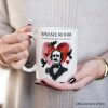Edgar Allan Poe Valentine Horror Personalized Mug, Romance So Dark Custom Gift With Name Edgar Allan Poe Valentine Horror Personalized Mug, Romance So Dark Custom Gift With Name