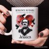 Edgar Allan Poe Valentine Horror Personalized Mug, Romance So Dark Custom Gift With Name Edgar Allan Poe Valentine Horror Personalized Mug, Romance So Dark Custom Gift With Name