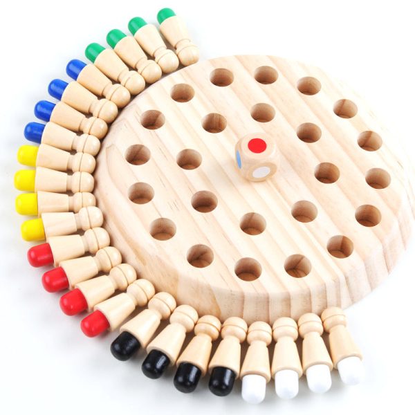Educational Wooden Memory Chess Game Educational Wooden Memory Chess Game