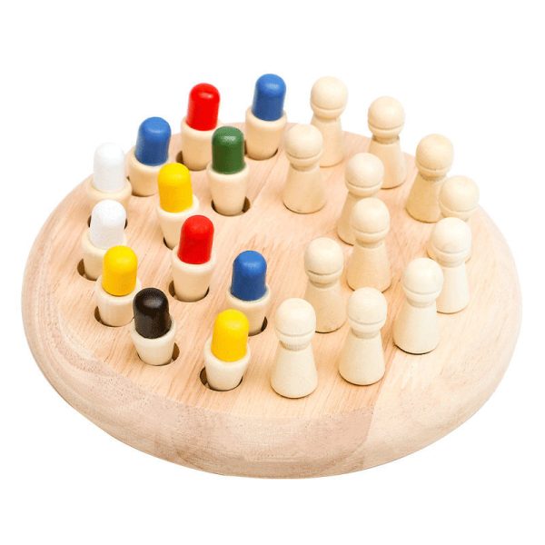 Educational Wooden Memory Chess Game Educational Wooden Memory Chess Game