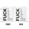 Effing Everything Offensive Humor Mug - Personalized Custom Coffee Mug - COL041_MG Effing Everything Offensive Humor Mug - Personalized Custom Coffee Mug - COL041_MG