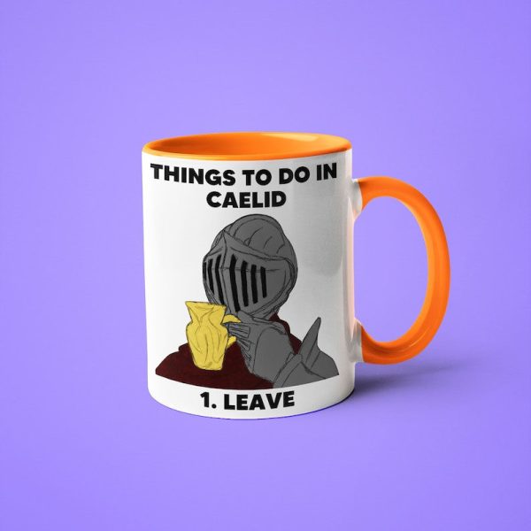 Elden Ring Things To Do In Caelid Leave Funny - Accent Ceramic Mug Elden Ring Things To Do In Caelid Leave Funny - Accent Ceramic Mug