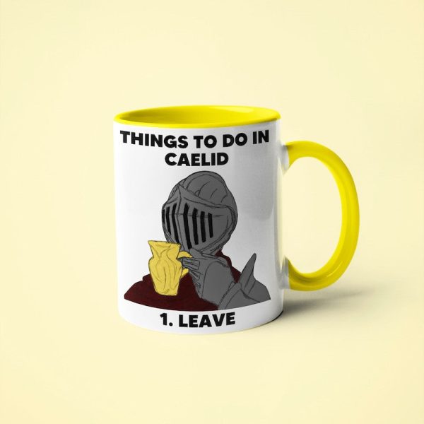 Elden Ring Things To Do In Caelid Leave Funny - Accent Ceramic Mug Elden Ring Things To Do In Caelid Leave Funny - Accent Ceramic Mug