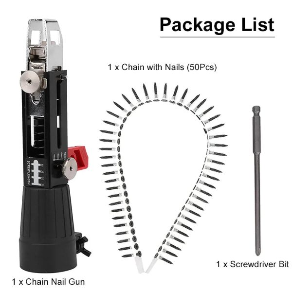 Electric Automatic Chain Nail Adapter Gun Electric Automatic Chain Nail Adapter Gun