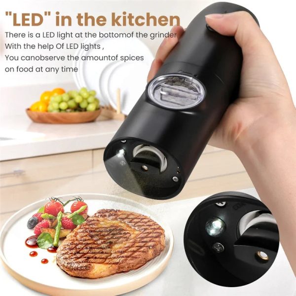 Electric Automatic Salt And Pepper Grinder Electric Automatic Salt And Pepper Grinder