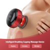 Electric Cupping Massager Tool, Infrared Heated With 12 Levels Suction, Usb Rechargeable