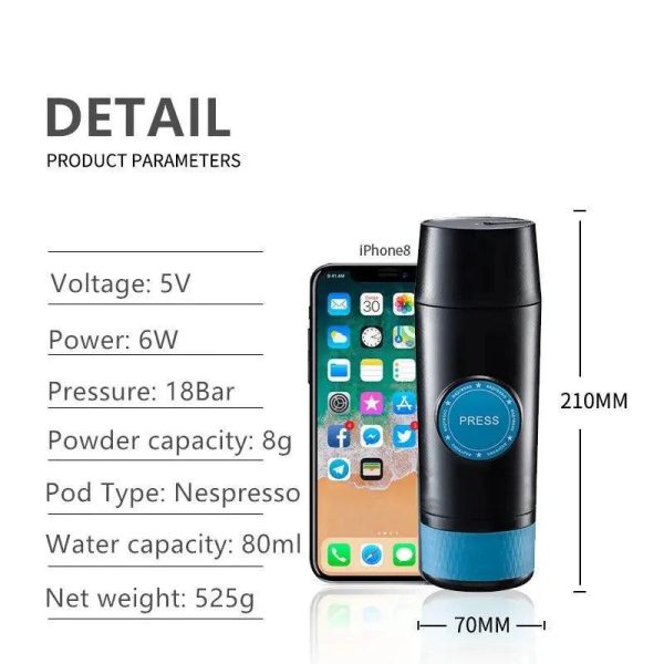 Electric Espresso Coffee Maker Portable Nespresso Coffee Machine Electric Espresso Coffee Maker Portable Nespresso Coffee Machine