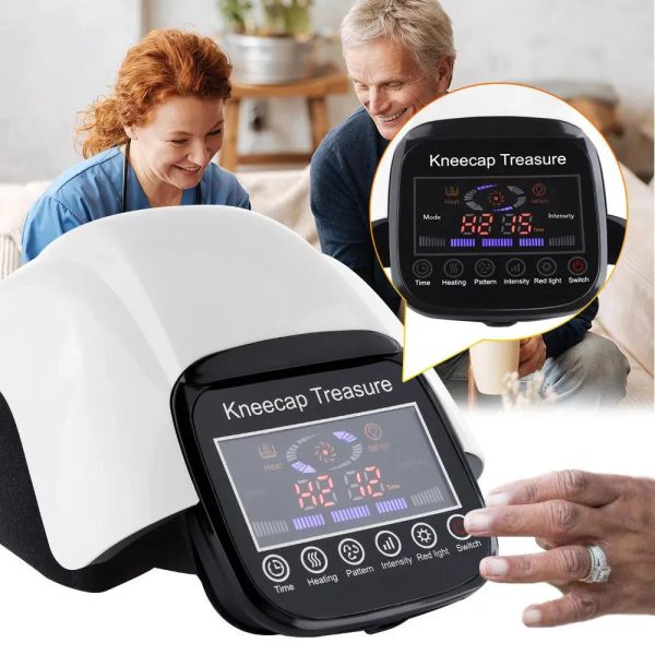 Electric Knee Massager Heated Therapy For Pain Relief Electric Knee Massager Heated Therapy For Pain Relief