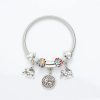 Elegant Elephant Charm Spring Bracelet for Women Elegant Elephant Charm Spring Bracelet for Women