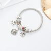Elegant Elephant Charm Spring Bracelet for Women Elegant Elephant Charm Spring Bracelet for Women