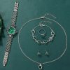 Elegant Heart Rhinestone Watch and Jewelry Set Elegant Heart Rhinestone Watch and Jewelry Set