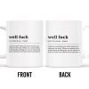 Embrace the Situation, Phrase to Accept and Move On - Personalized Custom Coffee Mug - COL061_MG