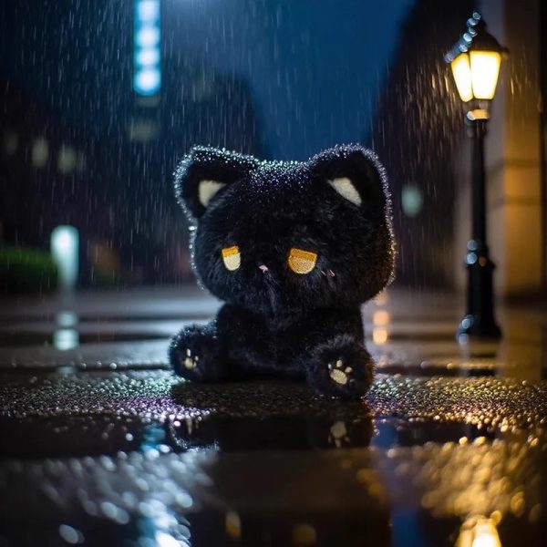 Emo Cat Plush Doll Cute Stuffed Toy Gift for Couples Emo Cat Plush Doll Cute Stuffed Toy Gift for Couples