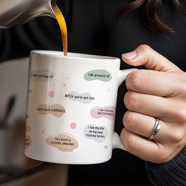 Empower Yourself Every Day, Speech Bubbles, Inspirational Quotes - Personalized Custom Coffee Mug - DTG008_MG Empower Yourself Every Day, Speech Bubbles, Inspirational Quotes - Personalized Custom Coffee Mug - DTG008_MG