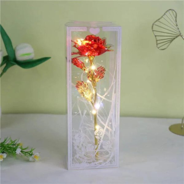 Enchanted Red Rose In Glass Dome Enchanted Red Rose In Glass Dome