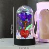 Enchanted Red Rose In Glass Dome Enchanted Red Rose In Glass Dome