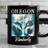 Enchanting Oregon State Multnomah Falls Winter Personalized Mug, Pacific Northwest Waterfall Gift and Souvenir with Custom Name Enchanting Oregon State Multnomah Falls Winter Personalized Mug, Pacific Northwest Waterfall Gift and Souvenir with Custom Name