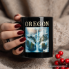 Enchanting Oregon State Multnomah Falls Winter Personalized Mug, Pacific Northwest Waterfall Gift and Souvenir with Custom Name Enchanting Oregon State Multnomah Falls Winter Personalized Mug, Pacific Northwest Waterfall Gift and Souvenir with Custom Name