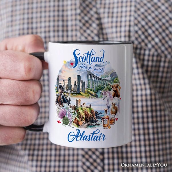 Enchanting Scotland Christmas Personalized Mug, Celtic Culture and Heritage Edinburgh Gift and Souvenir with Custom Name Enchanting Scotland Christmas Personalized Mug, Celtic Culture and Heritage Edinburgh Gift and Souvenir with Custom Name