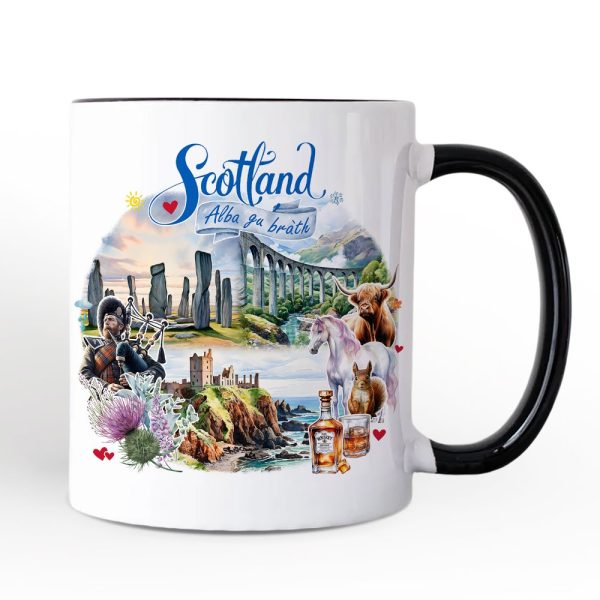 Enchanting Scotland Christmas Personalized Mug, Celtic Culture and Heritage Edinburgh Gift and Souvenir with Custom Name Enchanting Scotland Christmas Personalized Mug, Celtic Culture and Heritage Edinburgh Gift and Souvenir with Custom Name