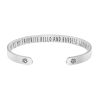 Engraved Couples Bracelet Bangle-Open Cuff with Heart & Letter Engraved Couples Bracelet Bangle-Open Cuff with Heart & Letter
