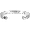 Engraved Open Bangle Bracelet
