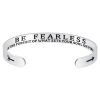 Engraved Open Bangle Bracelet