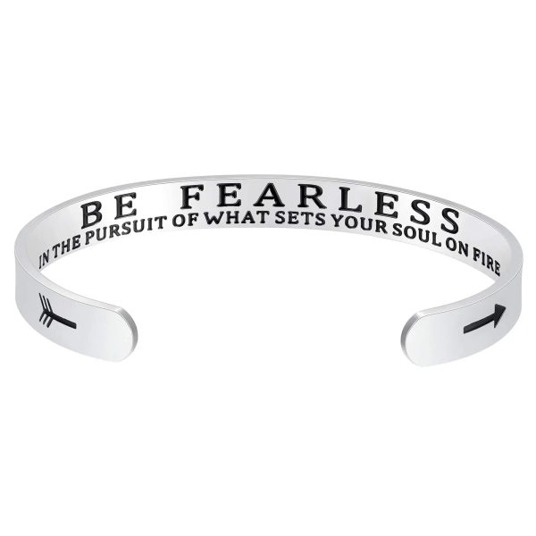 Engraved Open Bangle Bracelet