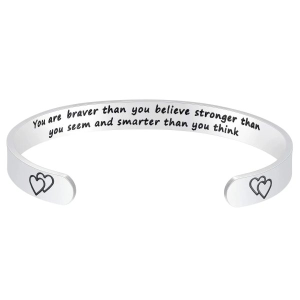 Engraved Open Bangle Bracelet