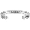 Engraved Open Bangle Bracelet