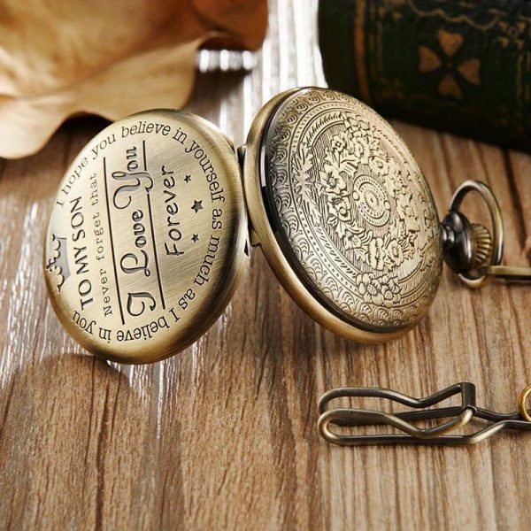 Engraved Vintage Pocket Watch Engraved Vintage Pocket Watch