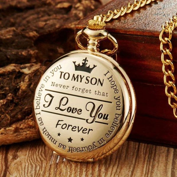 Engraved Vintage Pocket Watch Engraved Vintage Pocket Watch