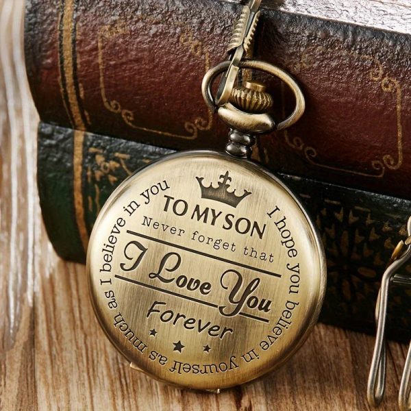 Engraved Vintage Pocket Watch Engraved Vintage Pocket Watch