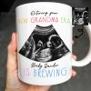 Entering Your New Grandma Era, Baby Sander Is Brewing, Ultrasound Image - Personalized Custom Coffee Mug - GRM066_MG