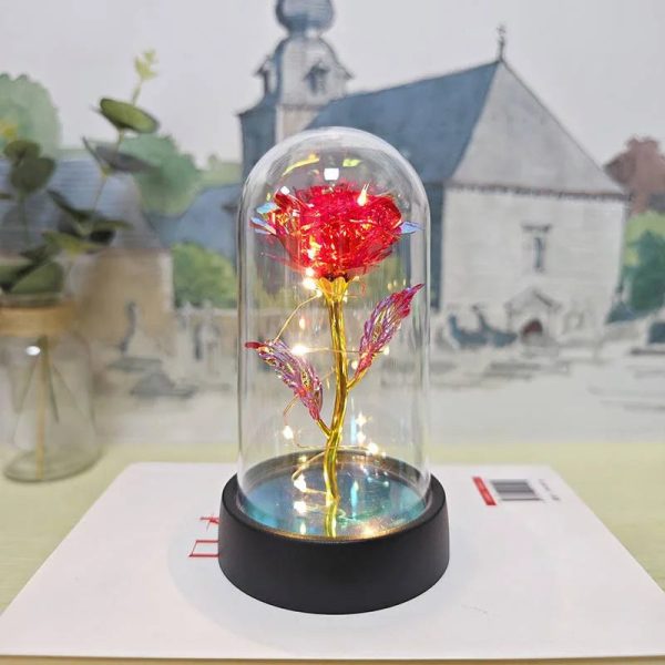 Eternal LED Rose in Glass Dome for Valentine's Day, Wedding, and Romantic Gifts Eternal LED Rose in Glass Dome for Valentine's Day, Wedding, and Romantic Gifts