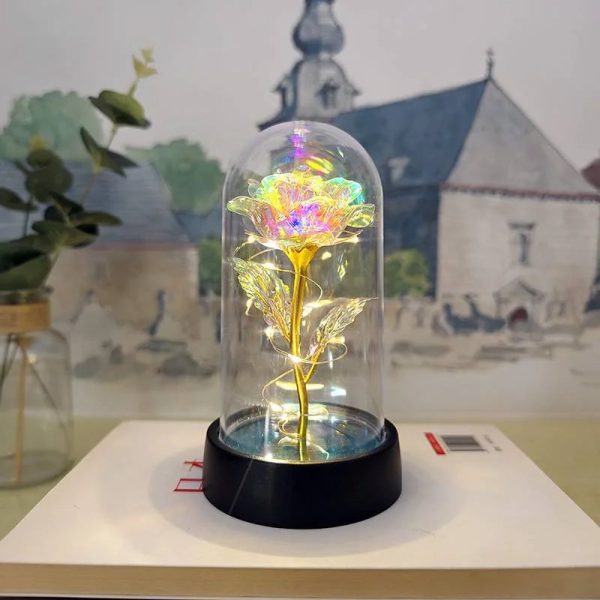 Eternal LED Rose in Glass Dome for Valentine's Day, Wedding, and Romantic Gifts Eternal LED Rose in Glass Dome for Valentine's Day, Wedding, and Romantic Gifts