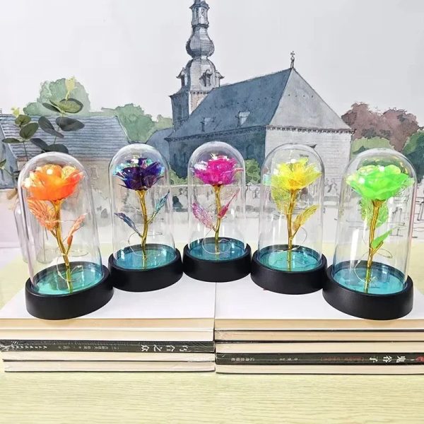 Eternal LED Rose in Glass Dome for Valentine's Day, Wedding, and Romantic Gifts Eternal LED Rose in Glass Dome for Valentine's Day, Wedding, and Romantic Gifts