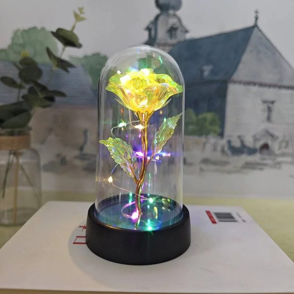 Eternal LED Rose in Glass Dome for Valentine's Day, Wedding, and Romantic Gifts Eternal LED Rose in Glass Dome for Valentine's Day, Wedding, and Romantic Gifts