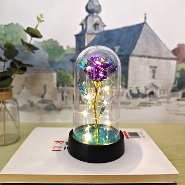 Eternal LED Rose in Glass Dome for Valentine's Day, Wedding, and Romantic Gifts Eternal LED Rose in Glass Dome for Valentine's Day, Wedding, and Romantic Gifts