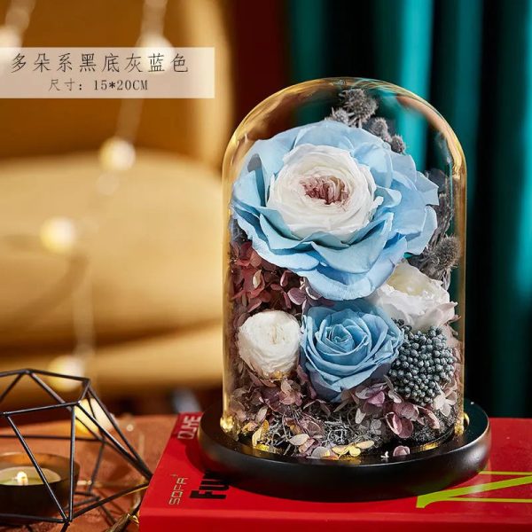 Eternal Rose Glass Dome Light Decor Eternal Rose Glass Dome Light Decor