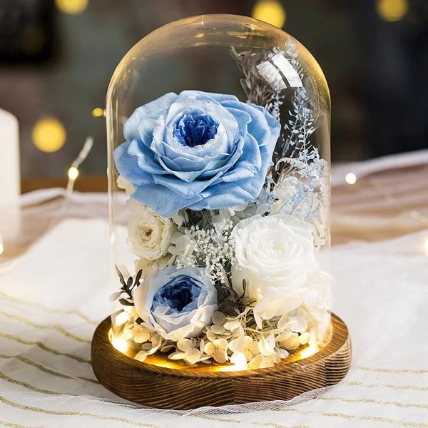 Eternal Rose Glass Dome Light Decor Eternal Rose Glass Dome Light Decor