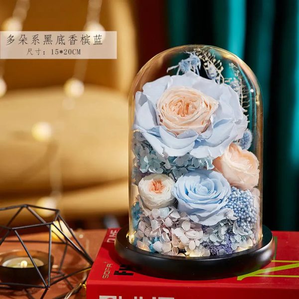 Eternal Rose Glass Dome Light Decor Eternal Rose Glass Dome Light Decor