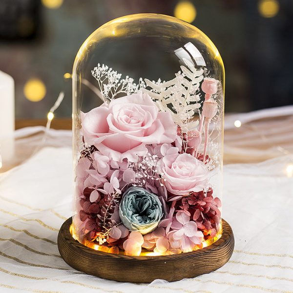 Eternal Rose Glass Dome Light Decor Eternal Rose Glass Dome Light Decor